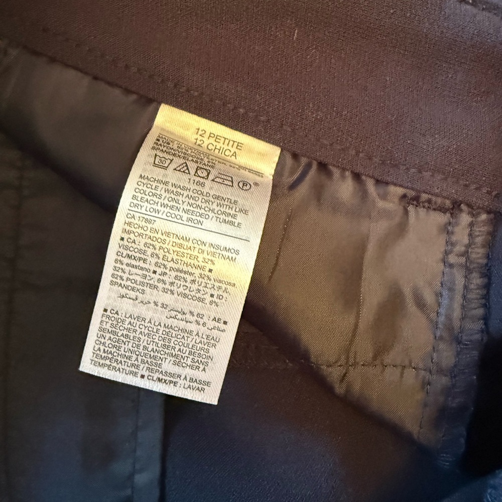 Old Navy Womens 12 Petite Navy Blue Trousers - New with Tags! - Picture 5 of 7